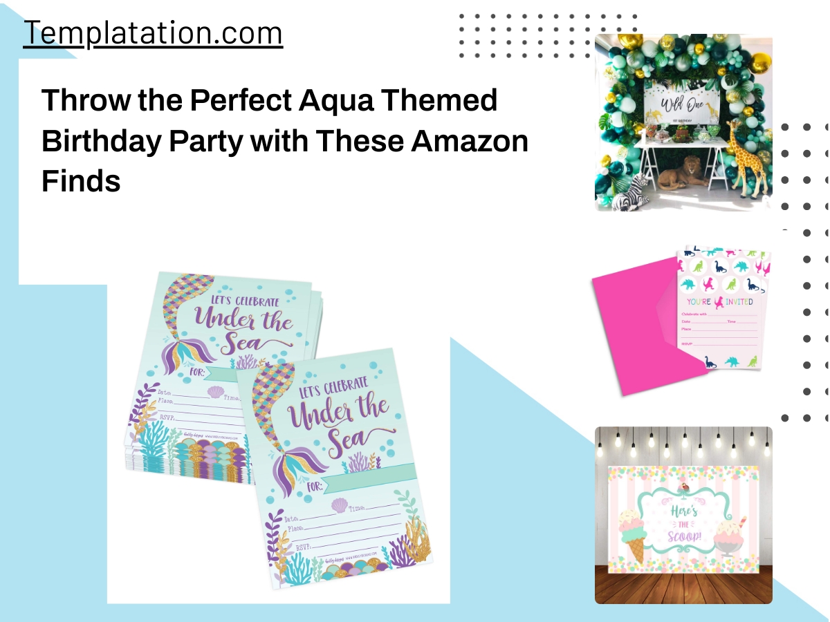Throw the Perfect Aqua Themed Birthday Party with These Amazon Finds