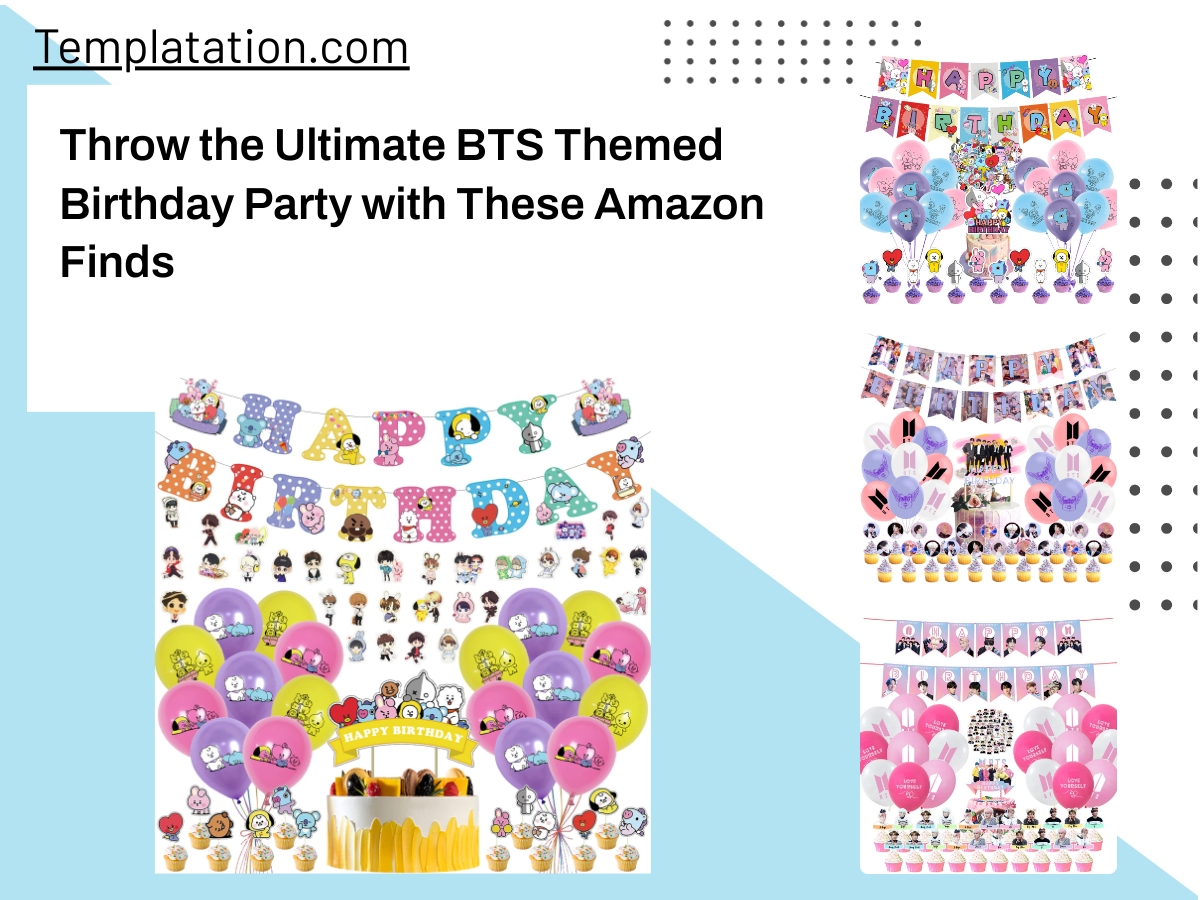 Throw the Ultimate BTS Themed Birthday Party with These Amazon Finds
