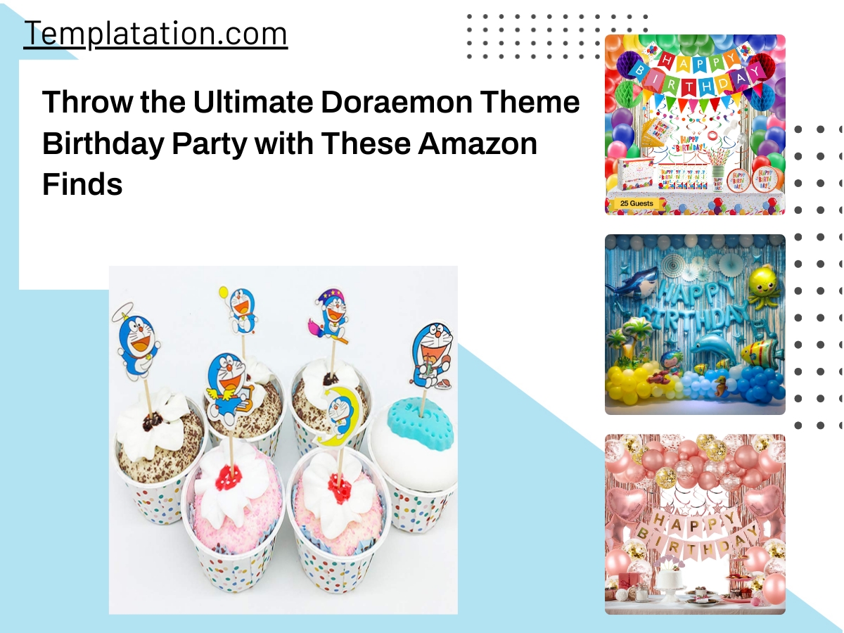 Throw the Ultimate Doraemon Theme Birthday Party with These Amazon Finds