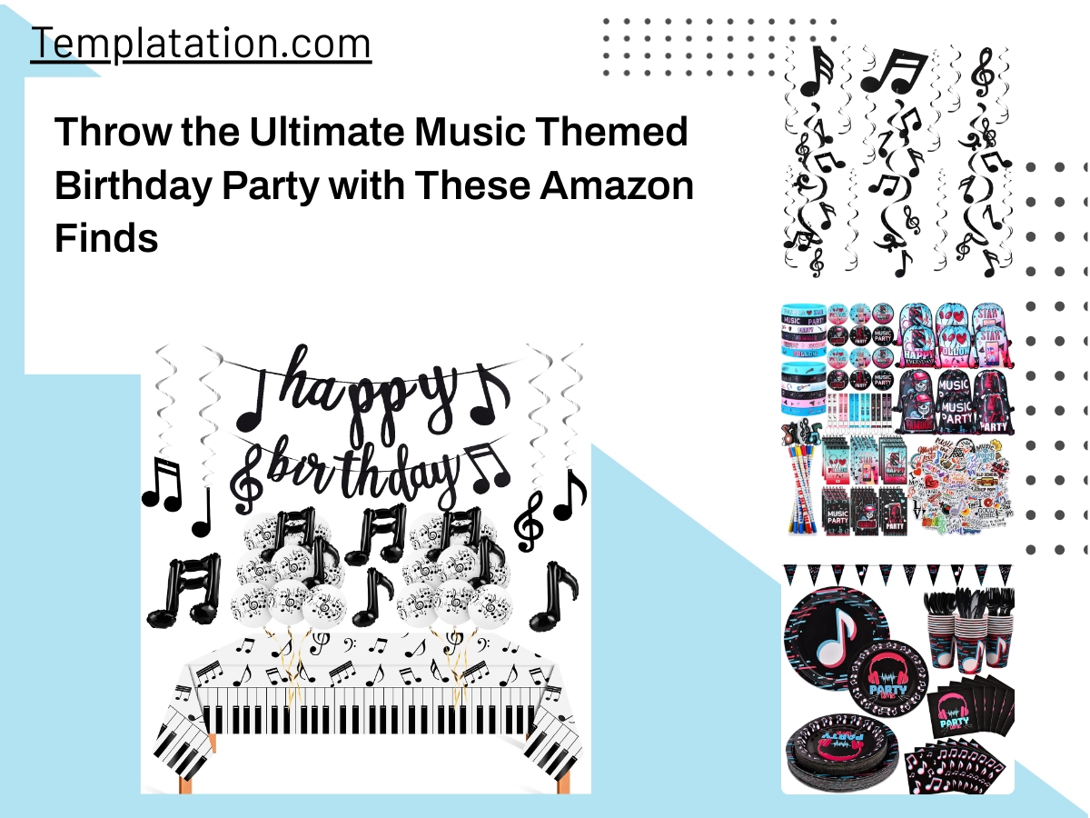 Throw the Ultimate Music Themed Birthday Party with These Amazon Finds