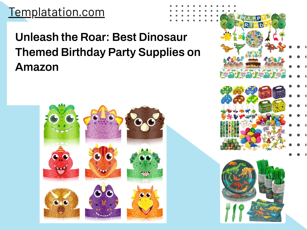Unleash the Roar: Best Dinosaur Themed Birthday Party Supplies on Amazon