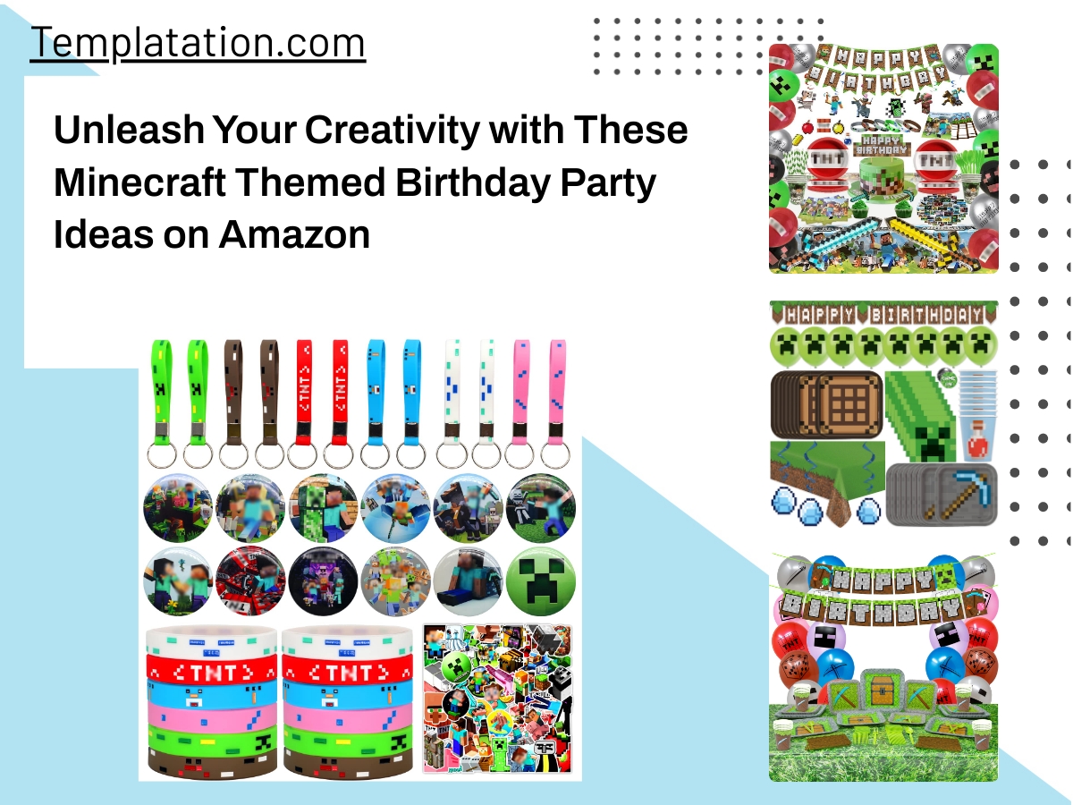 Unleash Your Creativity with These Minecraft Themed Birthday Party Ideas on Amazon