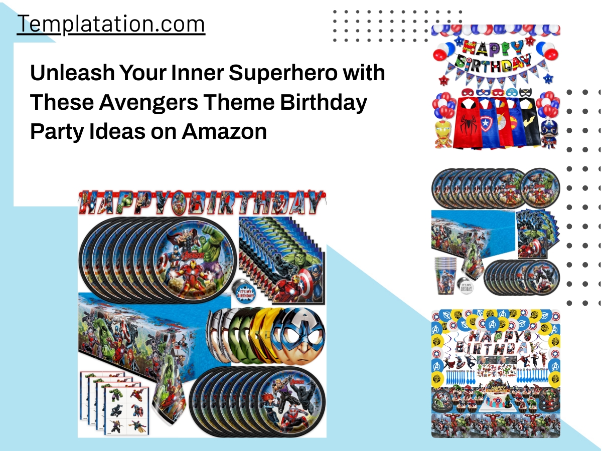 Unleash Your Inner Superhero with These Avengers Theme Birthday Party Ideas on Amazon