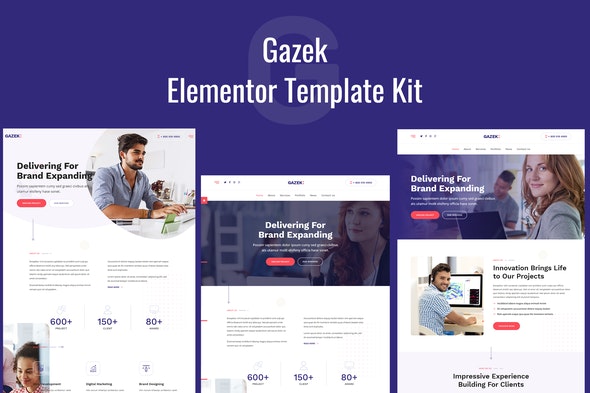 Gazek - Agency Portfolio Elementor Template Kit